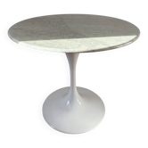 Table tulipe en marbre vintage 1970