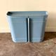 Blue metal 2-door wall cabinet, Ikea 1999