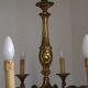 French Antique Traditional Bronze 8 Light Chandelier Acanthus Detail 5566