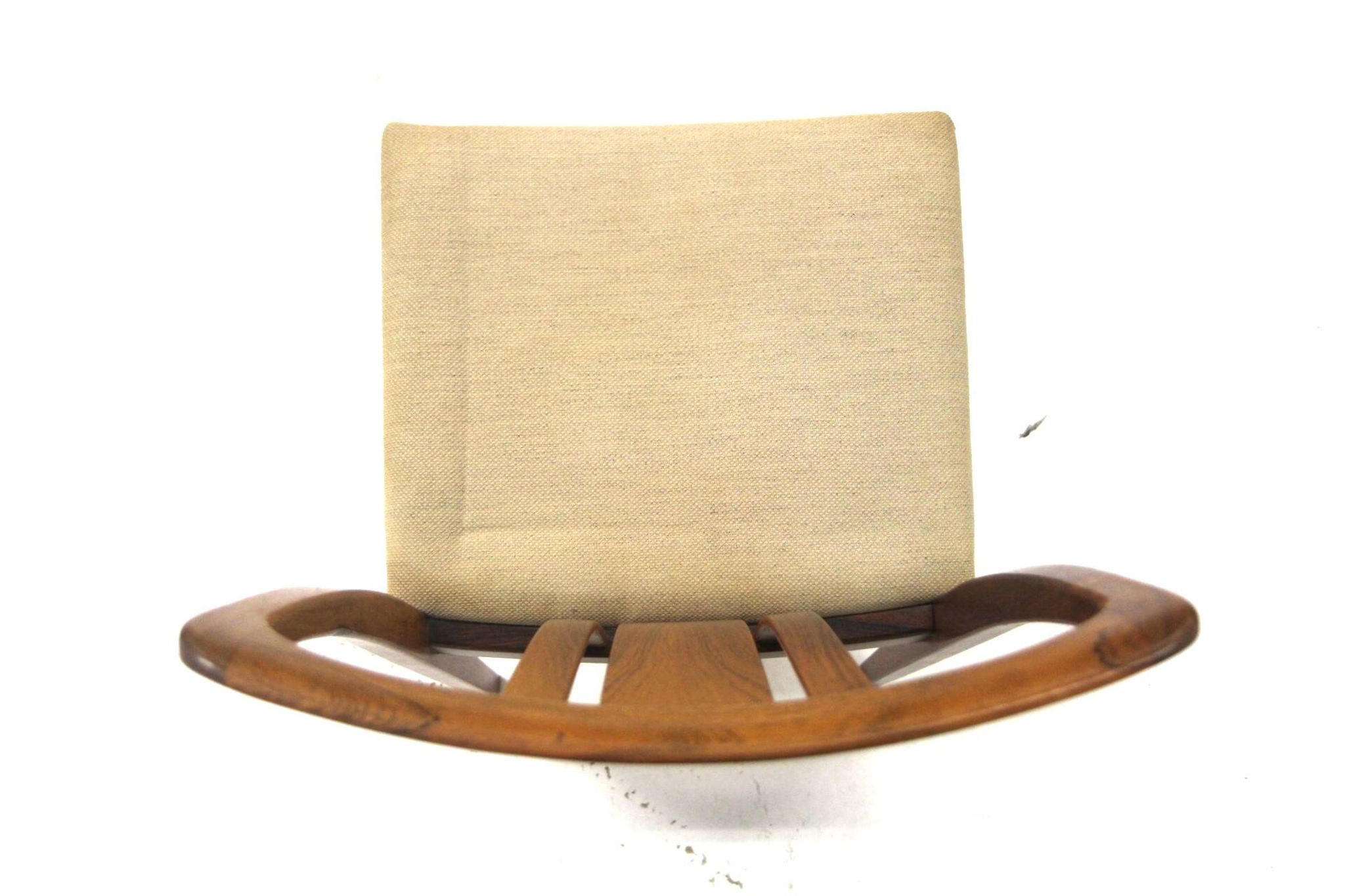 Set of 4 Scandinavian walnut chairs, Linde Nilsson, Lammhult, Sweden