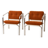 Set of 2 Italian armchairs from the 70s.