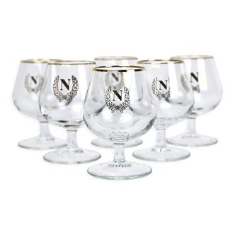 6 glasses of cognac "N"