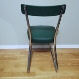 Industrial office chair called "sleigh" chair