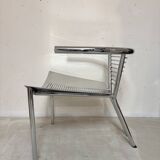 Fauteuil métal chromé, Ronald-Cecil Sportes, 1980
