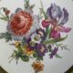 Fine porcelain floral plate