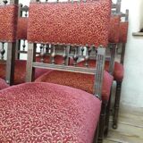 Série de 6 chaises retapissées style Renaissance