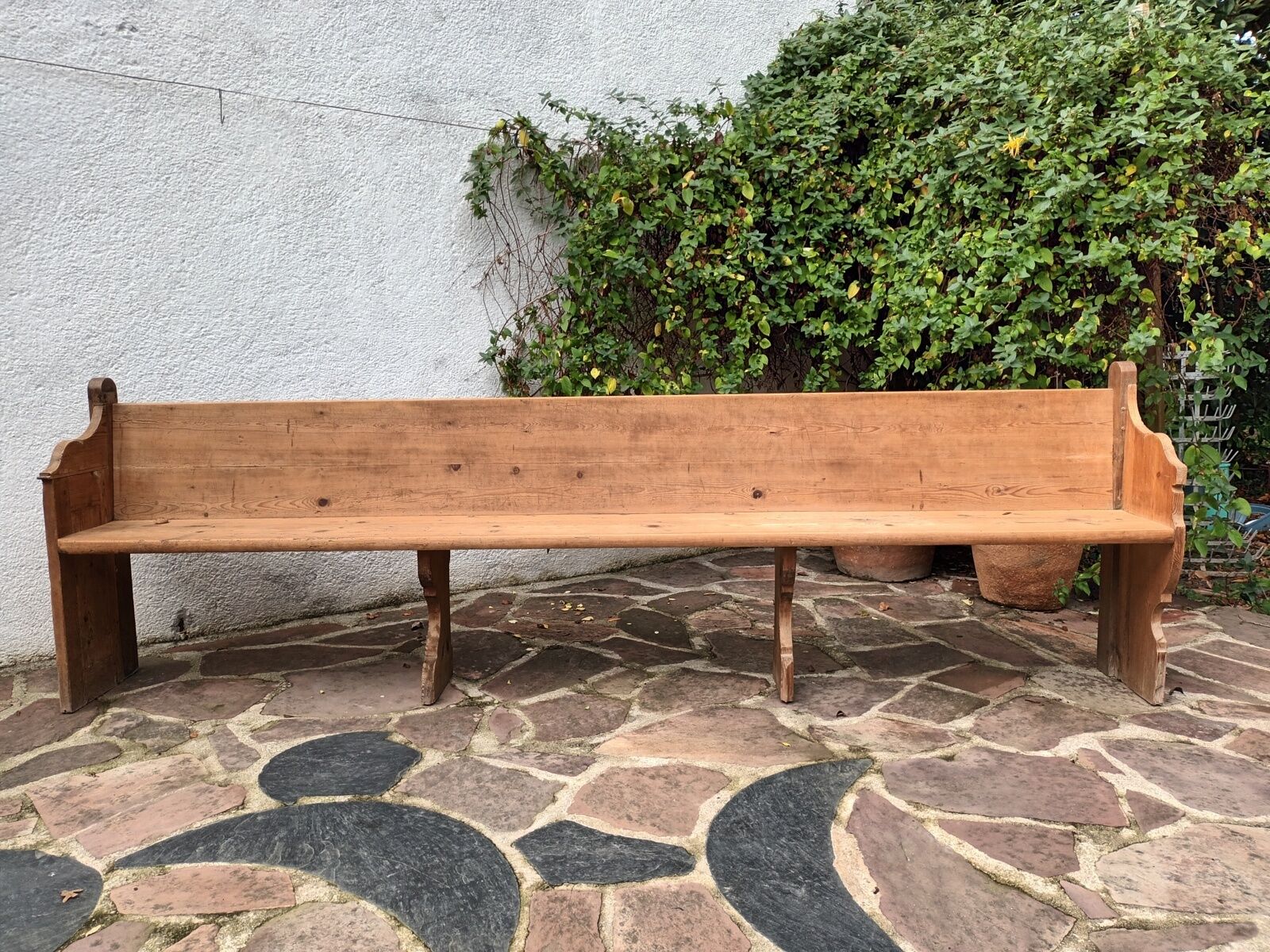 Old church pew, 263 cm