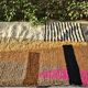 Handmade ecru rug with geometric patterns 200cm x 300cm