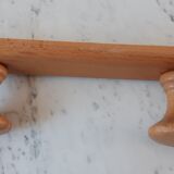 Vintage beech wood hook 70s