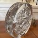 Vintage German glass block soliflore