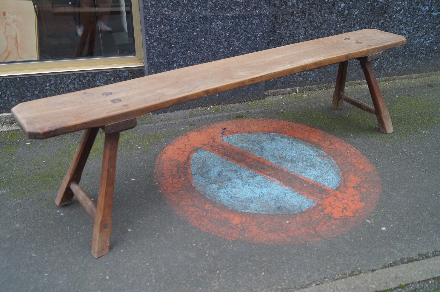 Brutalist design bench