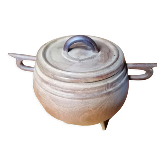 Olive wood tobacco pot