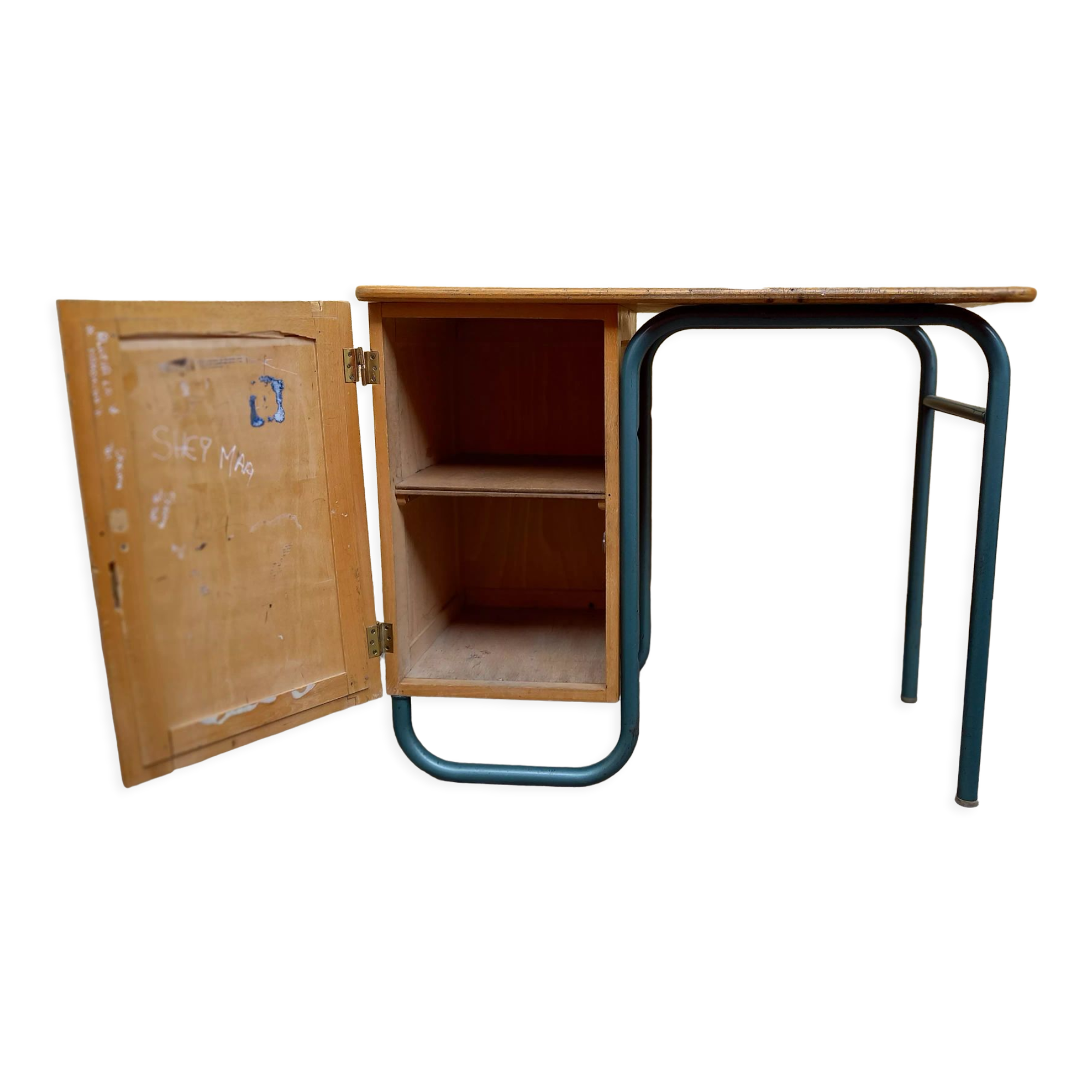 Cabinet and school desk