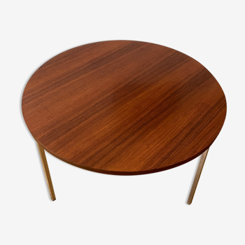 Florence Knoll round Coffee Table in Palisander 1960s