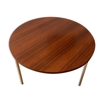 Florence Knoll round Coffee Table in Palisander 1960s