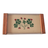 Art deco clovers tray