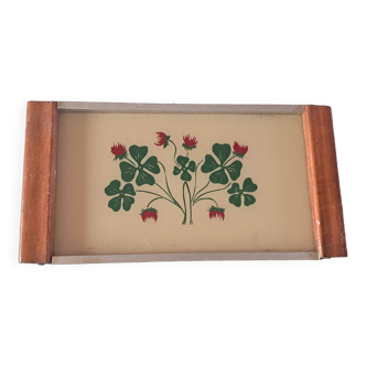 Art deco clovers tray