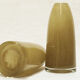 Pair of glass vases in the shape of shells