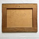 Oil painting on canvas landscape dated 1904