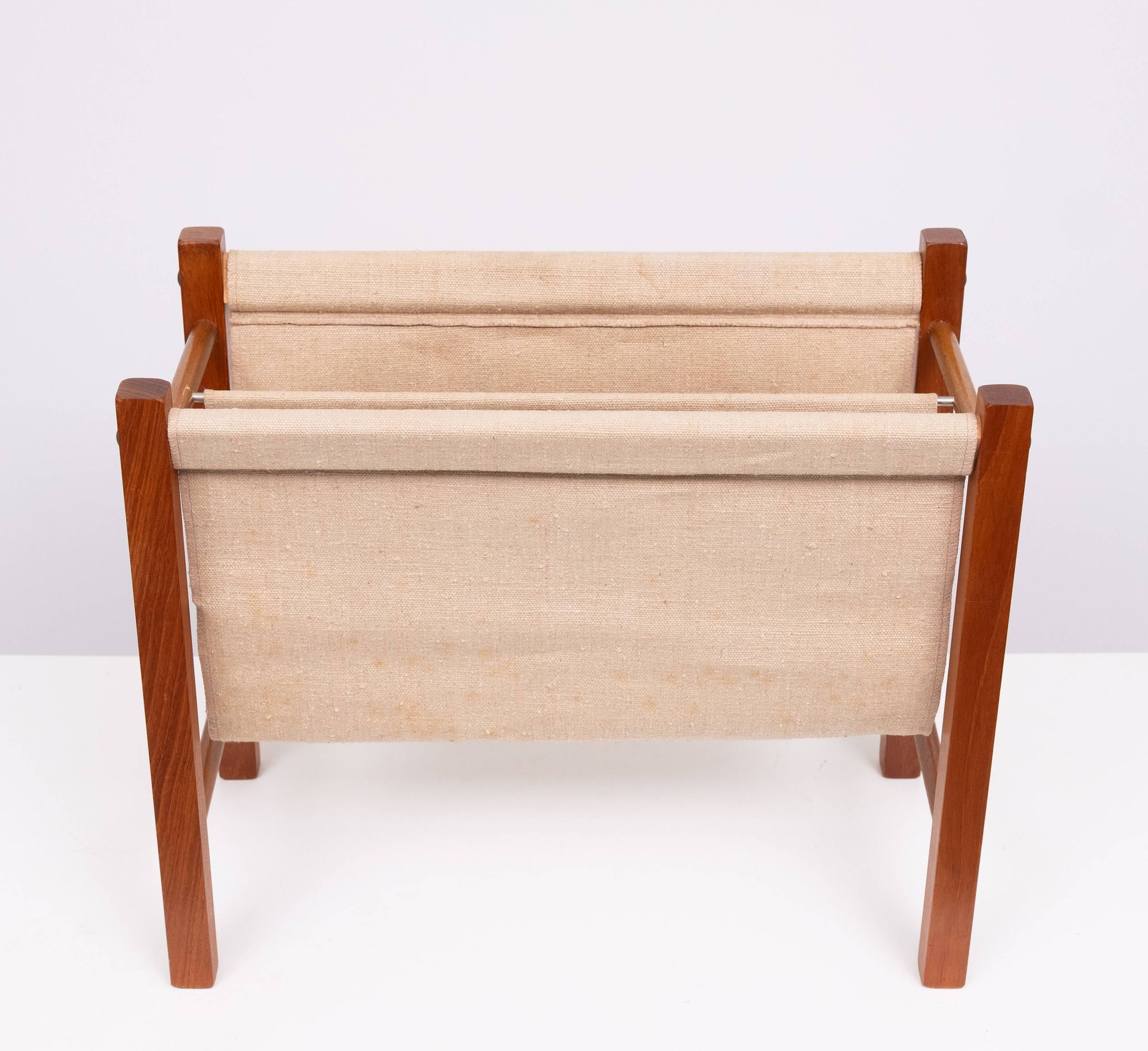 Scandinavian Teak Magazine Rack 1960s