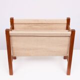 Scandinavian Teak Magazine Rack 1960s