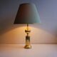 Paire de lampes de table en laiton brillant - Hollywood Regency - Odreco. Danemark années 1960.