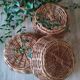 Vintage woven wicker basket