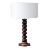 Oak table lamp