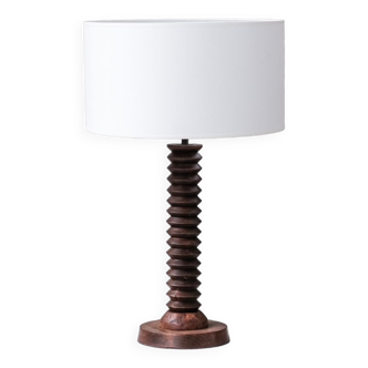 Oak table lamp