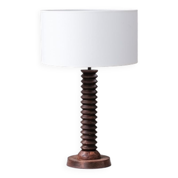 Oak table lamp