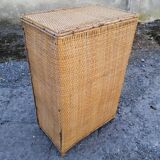 Vintage bamboo rattan bottle holder
