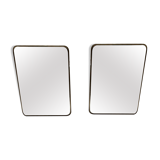 Lot de miroirs en laiton 44x58cm