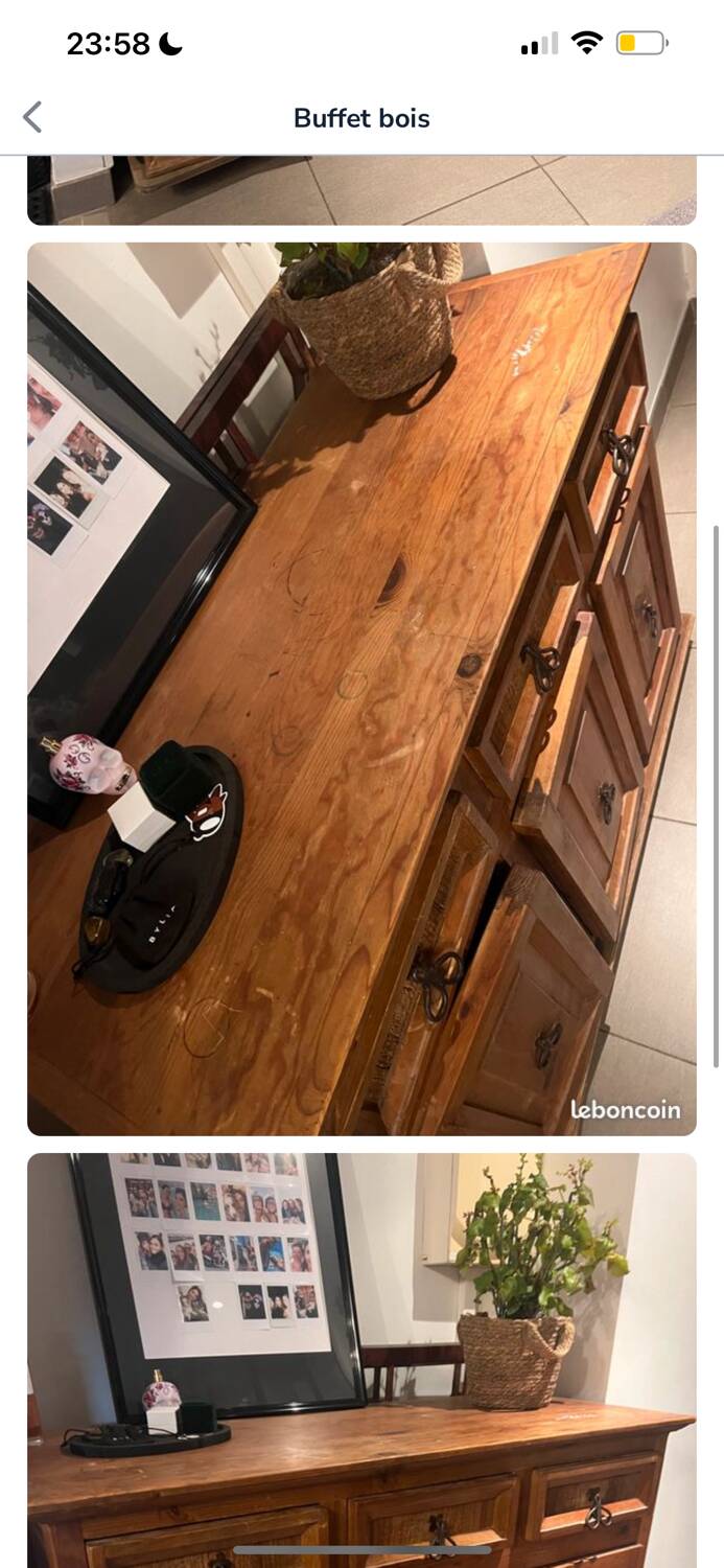 Wooden sideboard