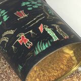 Vintage metal paper basket