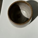 Meeting of three ceramic pieces: ice cup, small cup and small cup