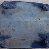 Antique wedding globe in oval glass 27 cm high