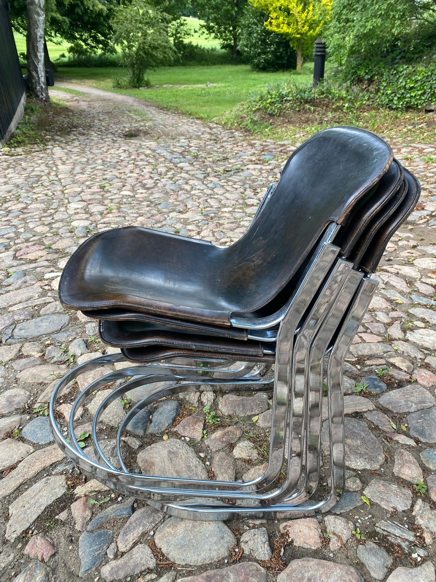 Dining chairs by Willy Rizzo