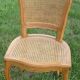 Chaise en bois et cannages vintage
