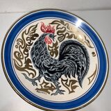 Charolles plate with rooster signed Assimyl