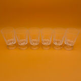 Engraved crystal stemmed glasses
