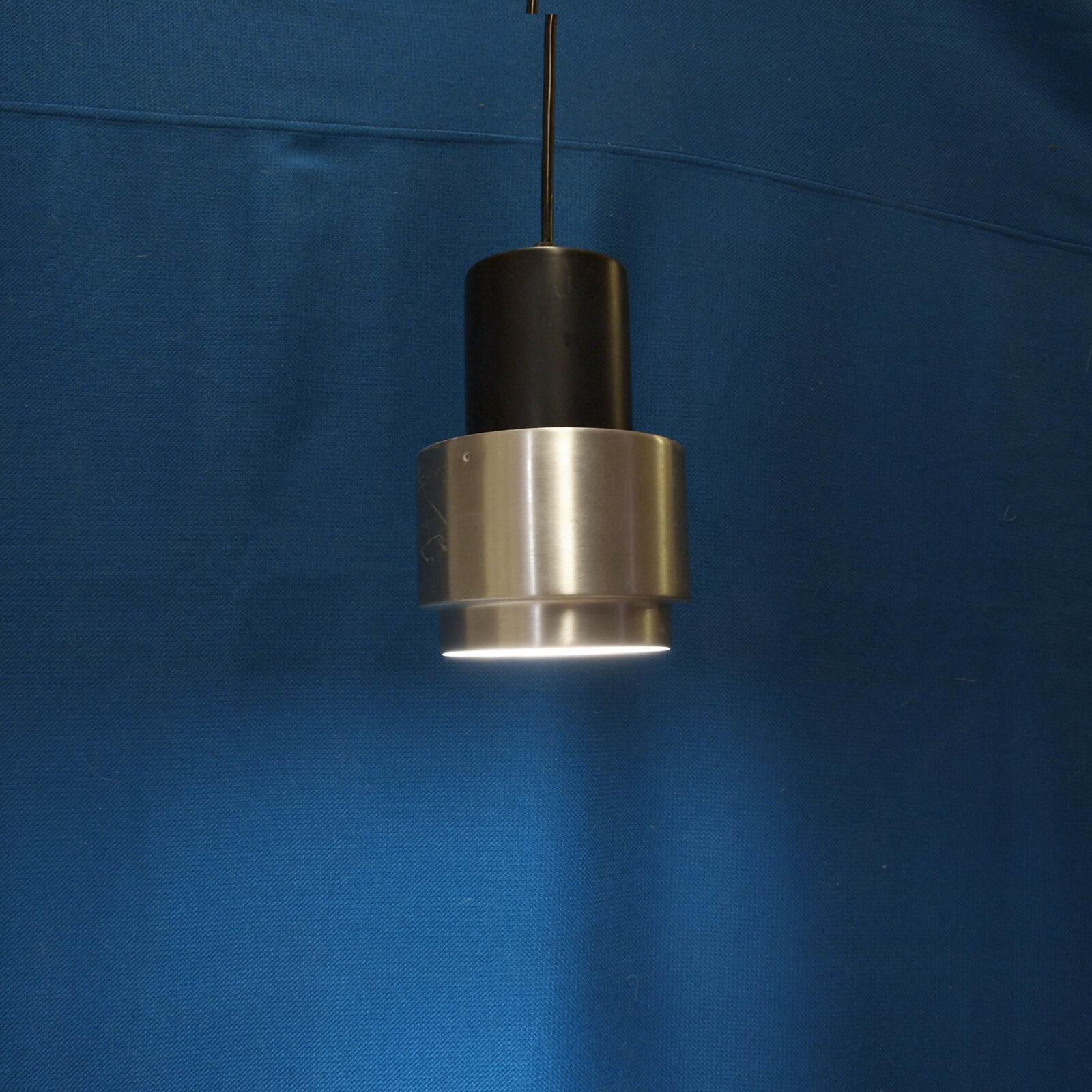 Suite de 4 suspensions space age en inox brossé