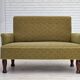 1950s, Danish 2-seater sofa, green furniture wool fabric.