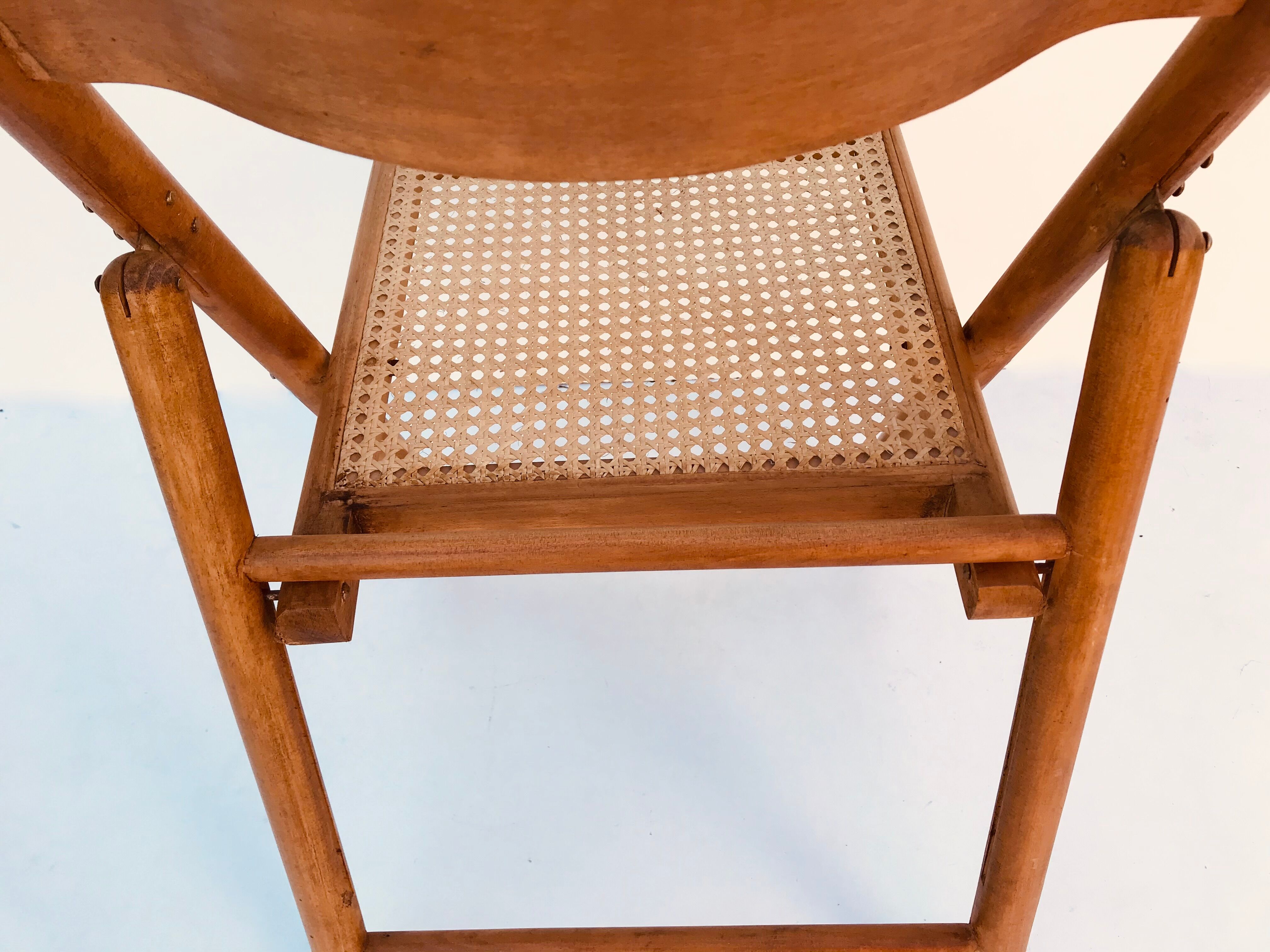 Suite of 4 folding chairs cannes