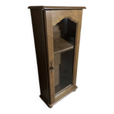 Petite bibliothèque bois vitrée