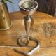Cobra candlestick in brass