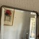 Vintage 1930s triptych barber mirror crocodile crystal - 30x69 cm
