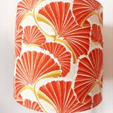 Vintage green ceramic lamp with custom shade