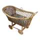 Christmas Pop-up 2022 -Vintage rattan doll stroller cradle