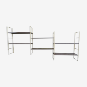 Modular metal string wall shelf