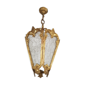 Brass chandelier